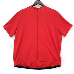 Pearl‎ Izumi Cycling Jersey Mens XXL Red Full Zip Bike Shirt Performance EUC